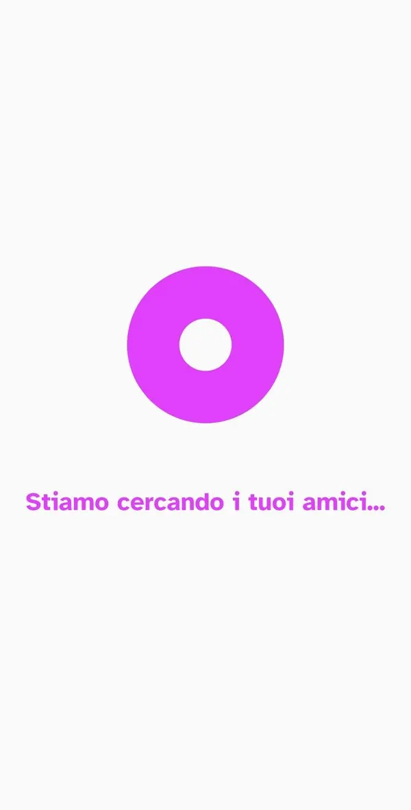 Ricerca automatica degli amici in corso
