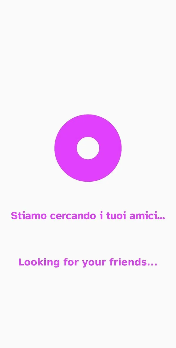 Automatic friend search in progress