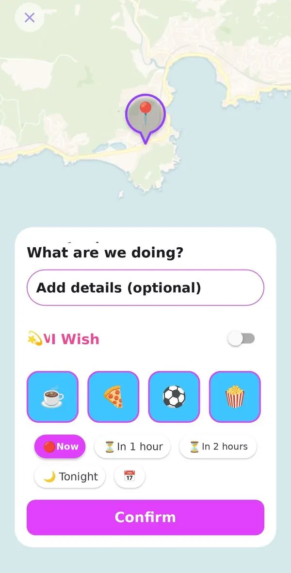 OrbiTome event creation: What are we doing screen