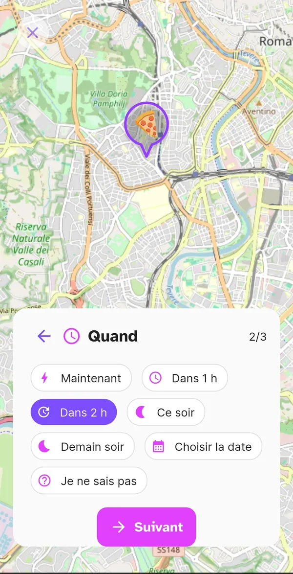 Deuxième étape de la création : Quand